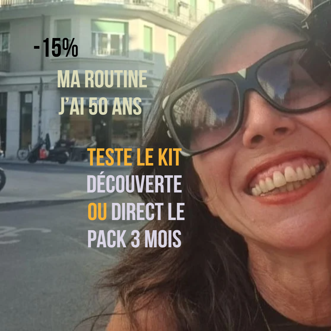 Routine peau mature sèche sensible couperose rosacée (visage & cheveux)