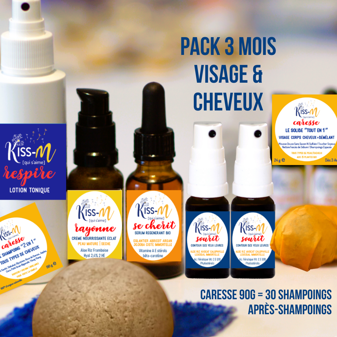 Routine peau mature sèche couperose rosacée (3 mois visage & cheveux) - 3 Mois