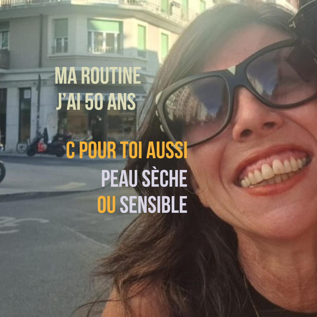 Routine peau mature sèche sensible couperose rosacée (3 mois visage & cheveux)