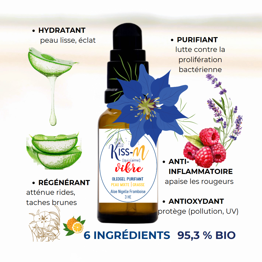 oléogel jour hydratant purifiant aloe vera nigelle pépins de framboise