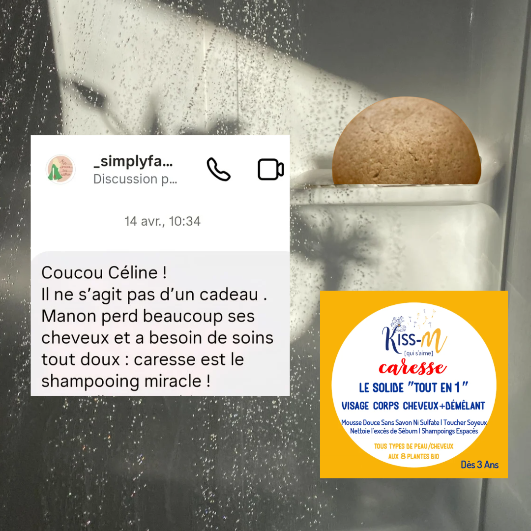 shampooing solide après-shampoing masque cheveux pour toute la famille et peau sensible, irritations, eczéma, dermite, pellicules démangeaisons, et si tu perds beaucoup tes cheveux